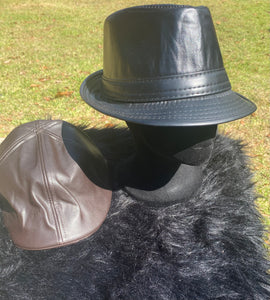 Leather Fedora Hat